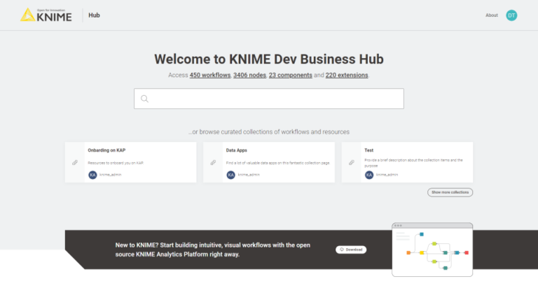 knime-home-page-hub